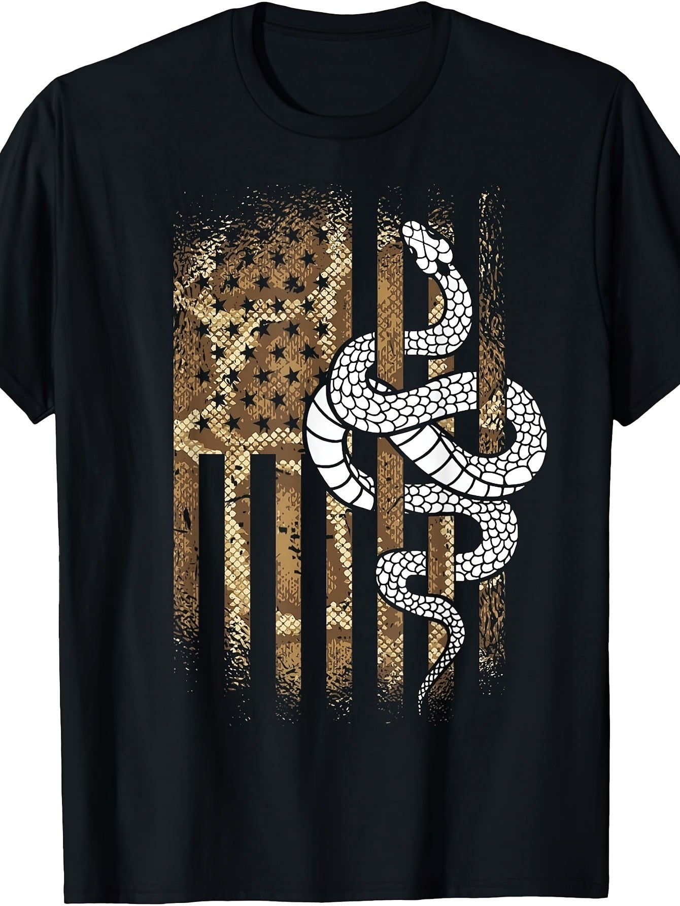 Snake Owner - American Flag Ball Python T-Shirt