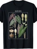 Botanical Plant Illustration Anatomy Houseplant Plant Lover T-Shirt