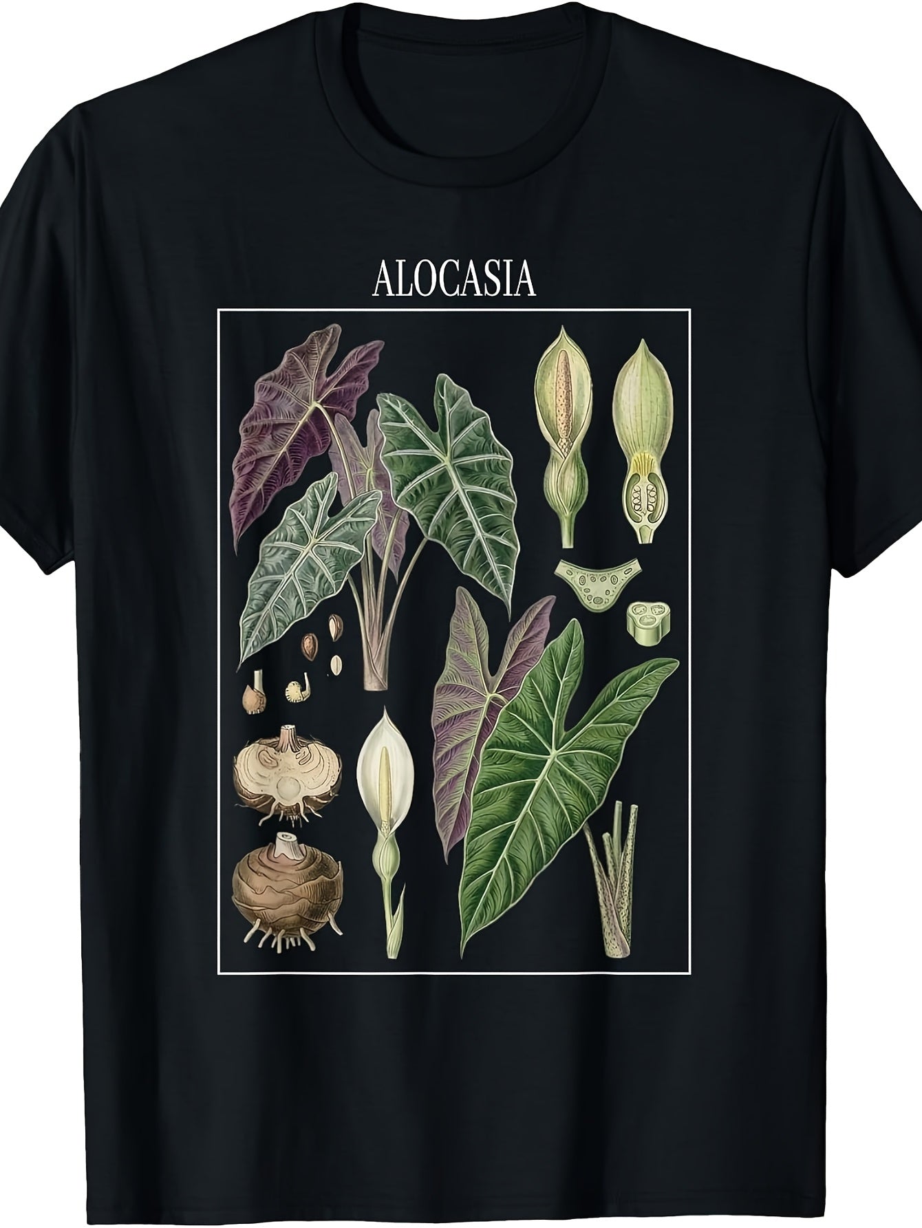 Botanical Plant Illustration Anatomy Houseplant Plant Lover T-Shirt